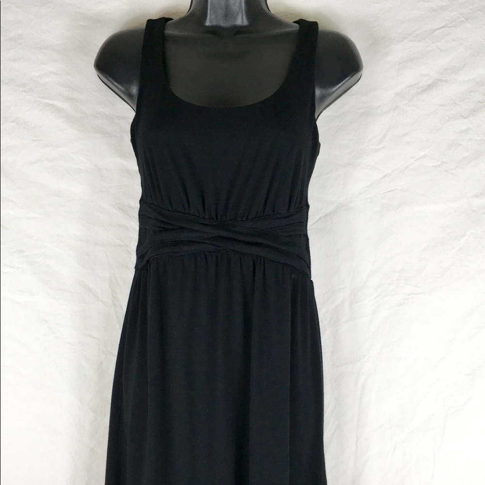 Carole Little Black Knit Dress Sz XS Sleeveless A2